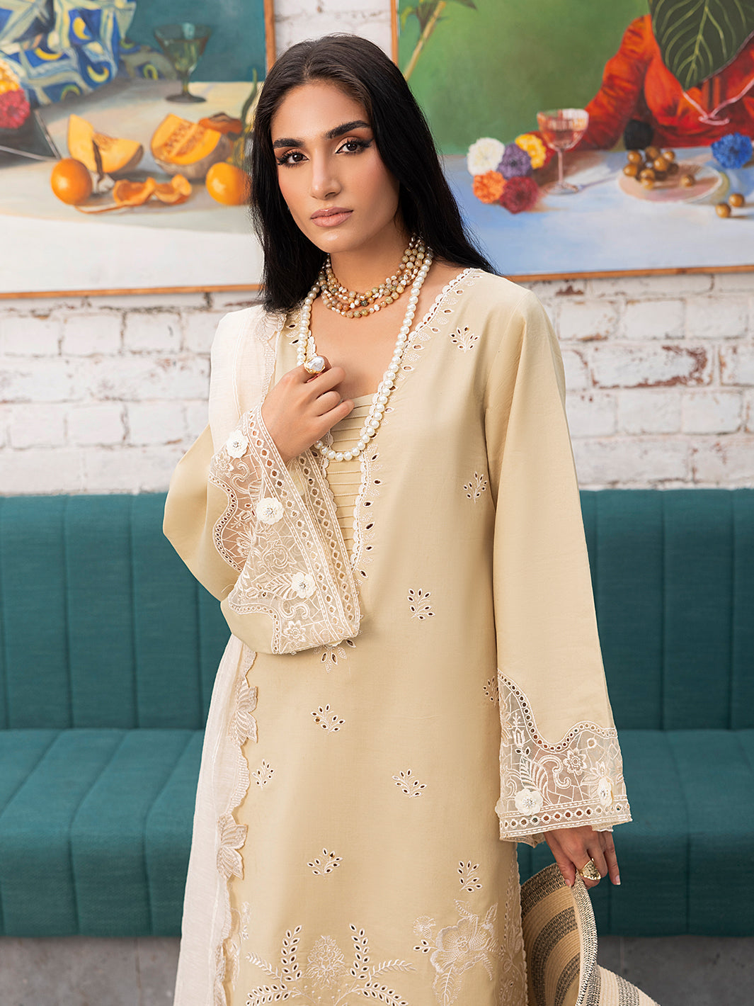 Izel | Meadow Muse Embroidered Lawn 25 | LIORA by Izel - Designer Dress - Type: Ladies Clothes - Available at Libayah - 100% Original