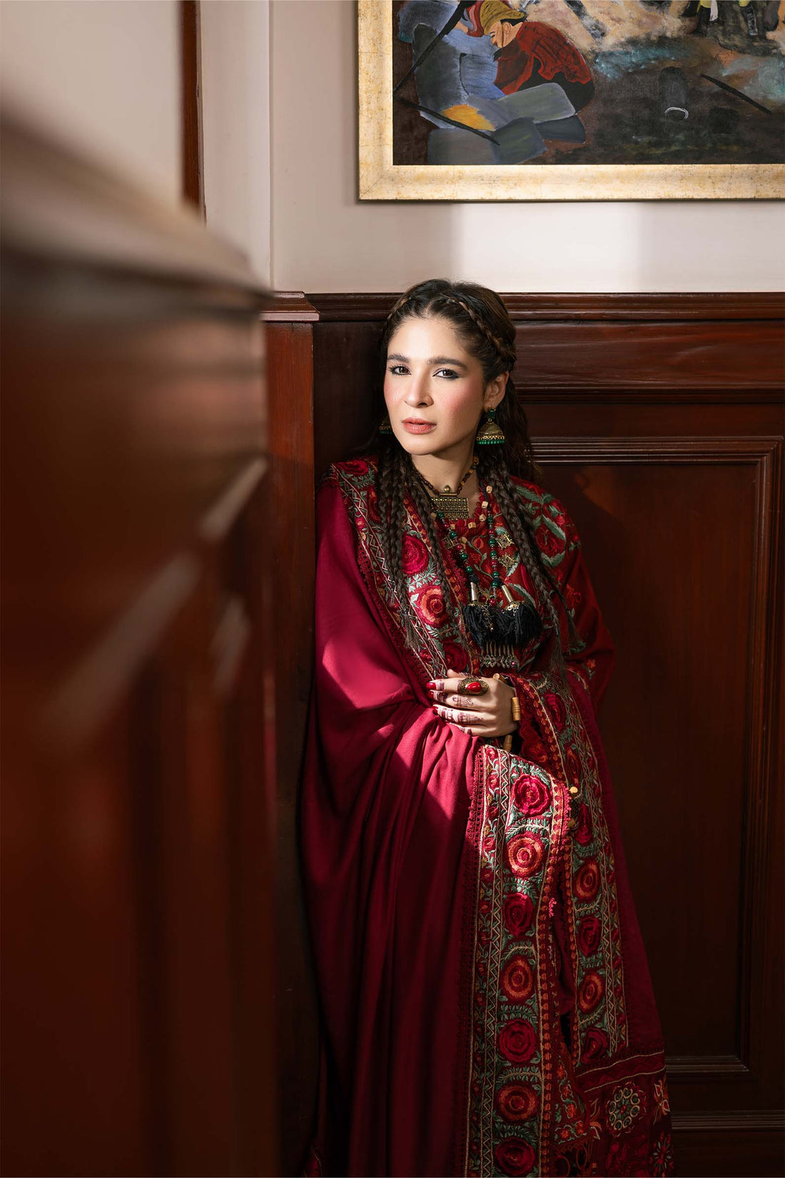 Maryam Hussain | Winter Shawl 2024 |  Fall by Maryam Hussain - Designer Dress - Type: Ladies Clothes - Available at Libayah - 100% Original