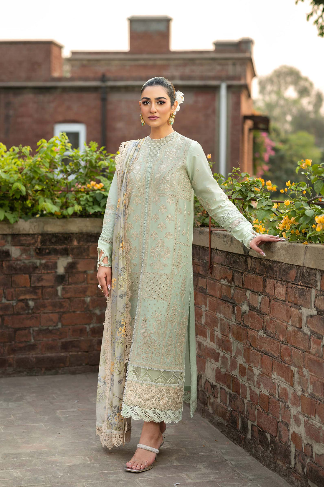 Maryam Hussain | Luxury Lawn 25 | Gulbeen by Maryam Hussain - Designer Dress - Type: Ladies Clothes - Available at Libayah - 100% Original