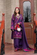 Maryam Hussain | Winter Shawl 2024 |  Plum by Maryam Hussain - Designer Dress - Type: Ladies Clothes - Available at Libayah - 100% Original
