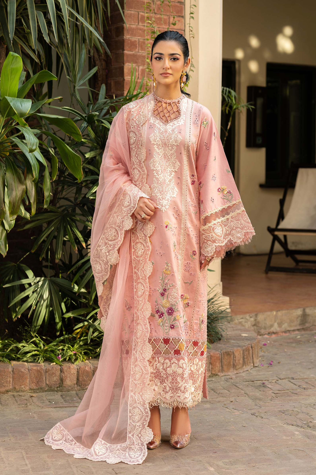 Maryam Hussain | Luxury Lawn 25 | Naina by Maryam Hussain - Designer Dress - Type: Ladies Clothes - Available at Libayah - 100% Original