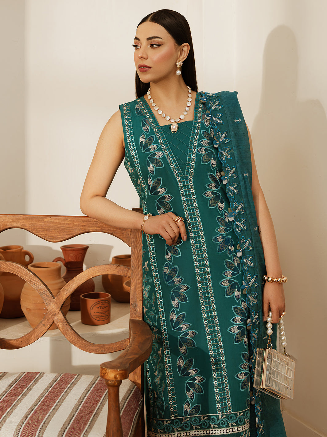 Mahnur | Florence Luxury Lawn 25 | LANA by Mahnur - Designer Dress - Type: Ladies Clothes - Available at Libayah - 100% Original