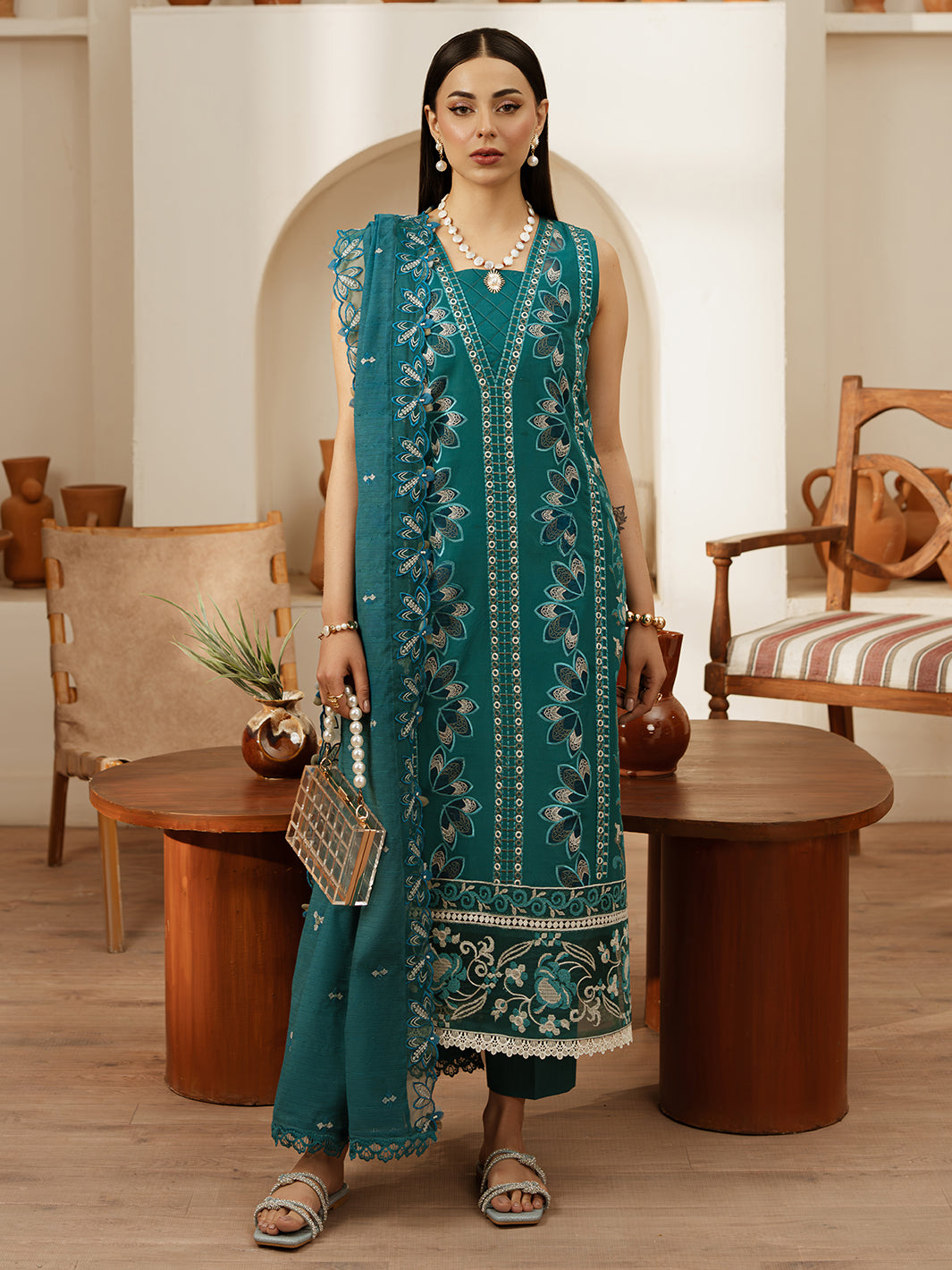 Mahnur | Florence Luxury Lawn 25 | LANA by Mahnur - Designer Dress - Type: Ladies Clothes - Available at Libayah - 100% Original