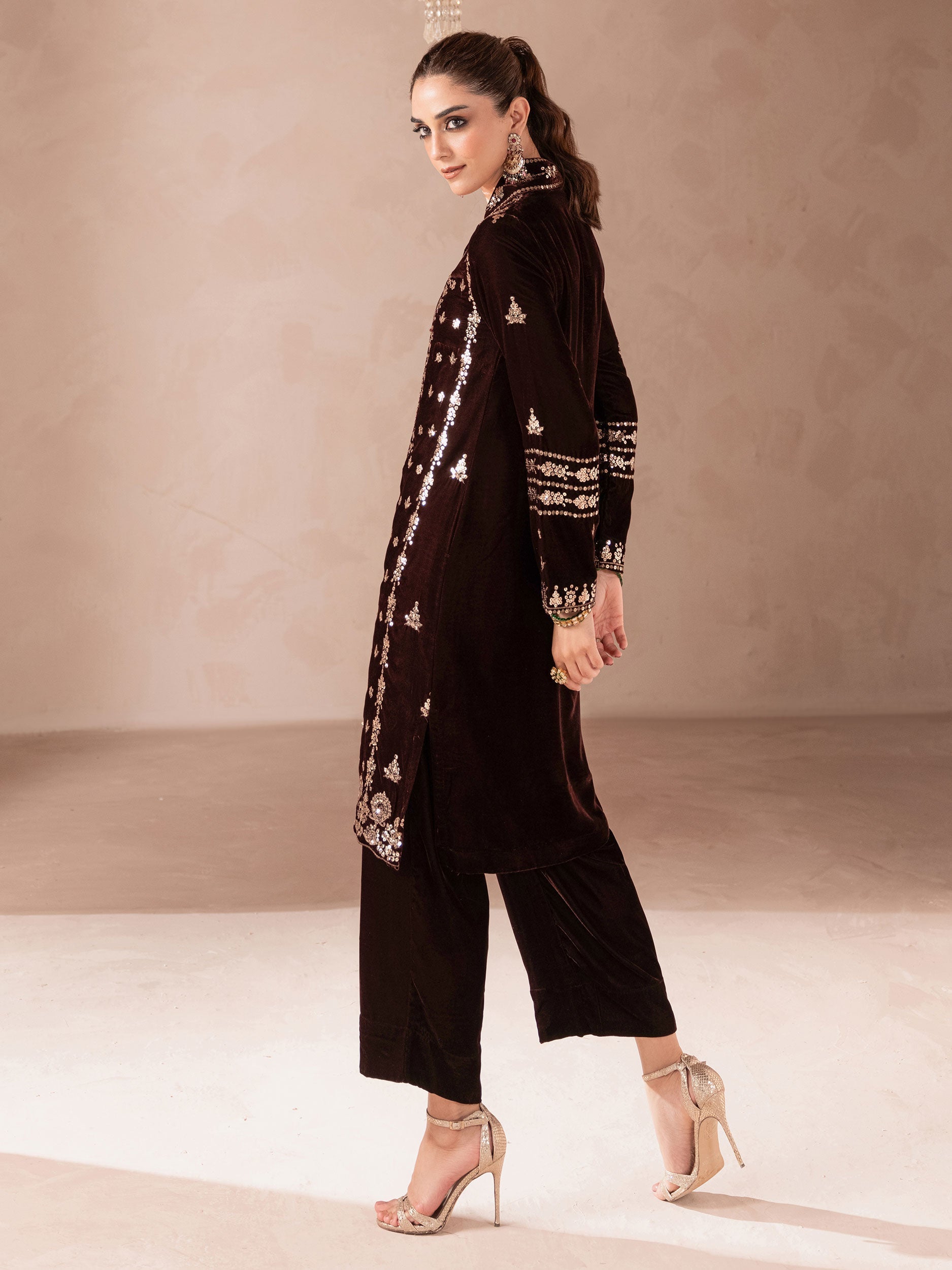 Lime Light | Velvet Pret | V-08 by Lime Light - Designer Dress - Type: Ladies Clothes - Available at Libayah - 100% Original