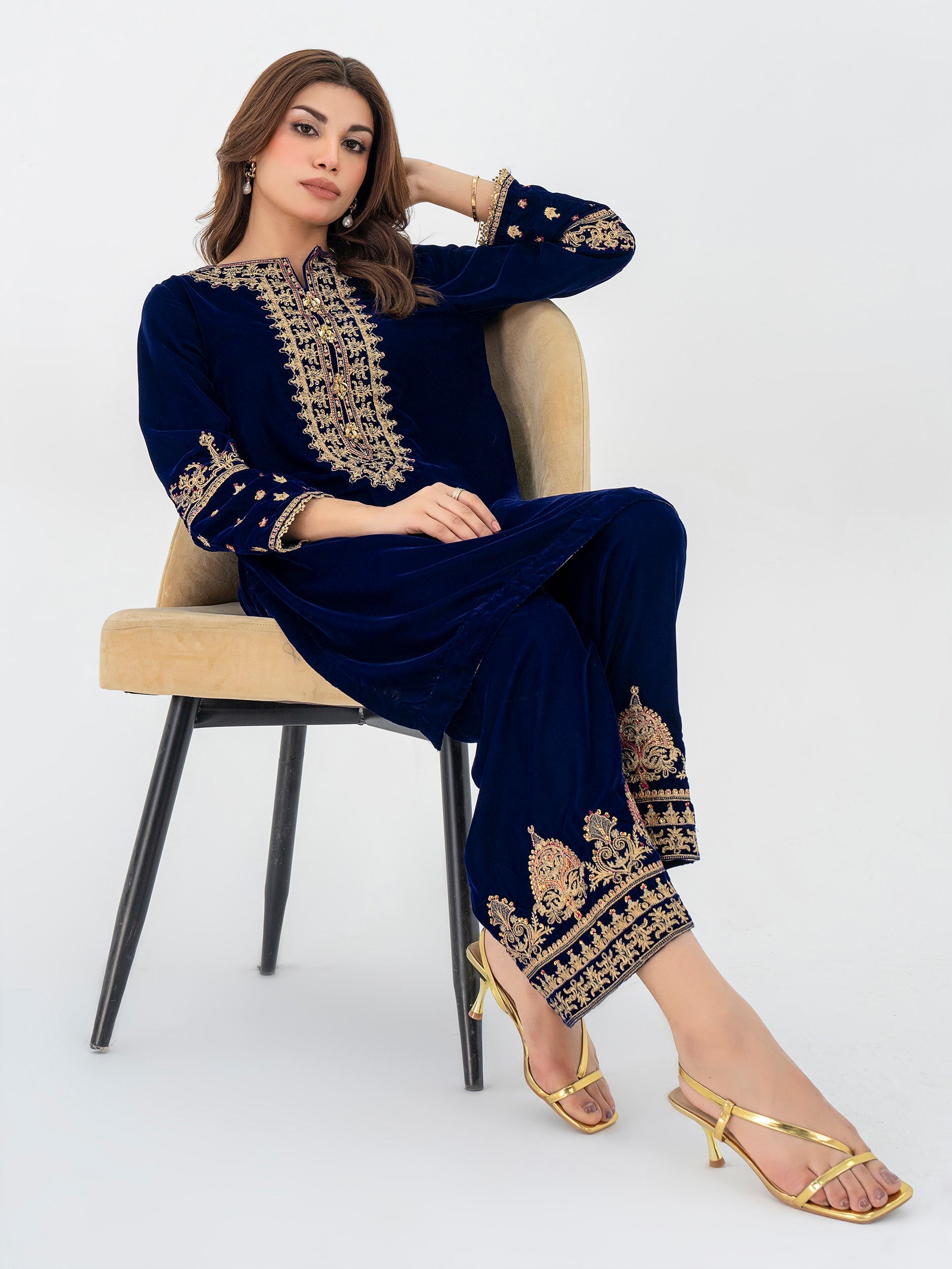 Lime Light | Velvet Pret | V-18 by Lime Light - Designer Dress - Type: Ladies Clothes - Available at Libayah - 100% Original