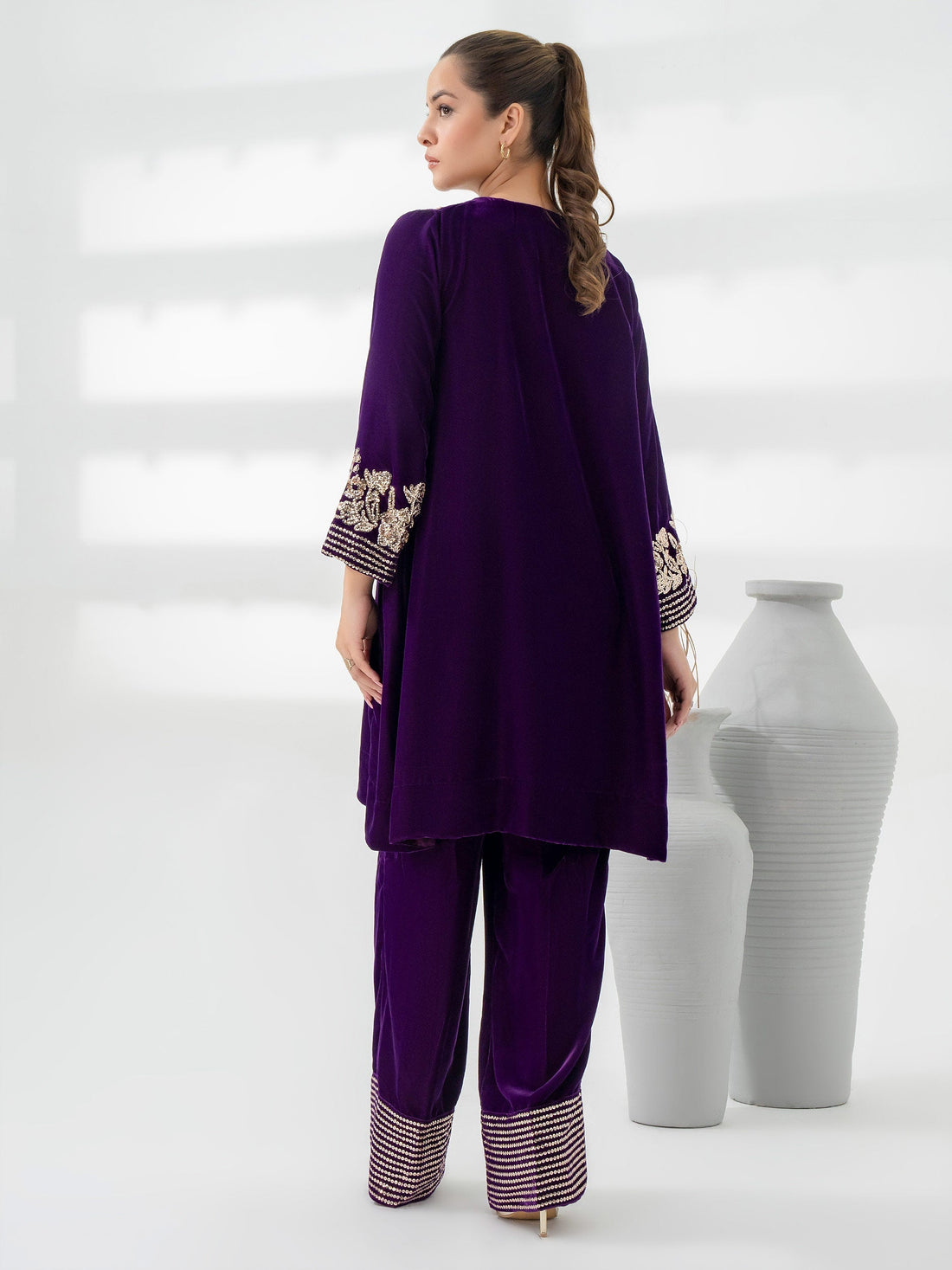 Lime Light | Velvet Pret | V-02 by Lime Light - Designer Dress - Type: Ladies Clothes - Available at Libayah - 100% Original