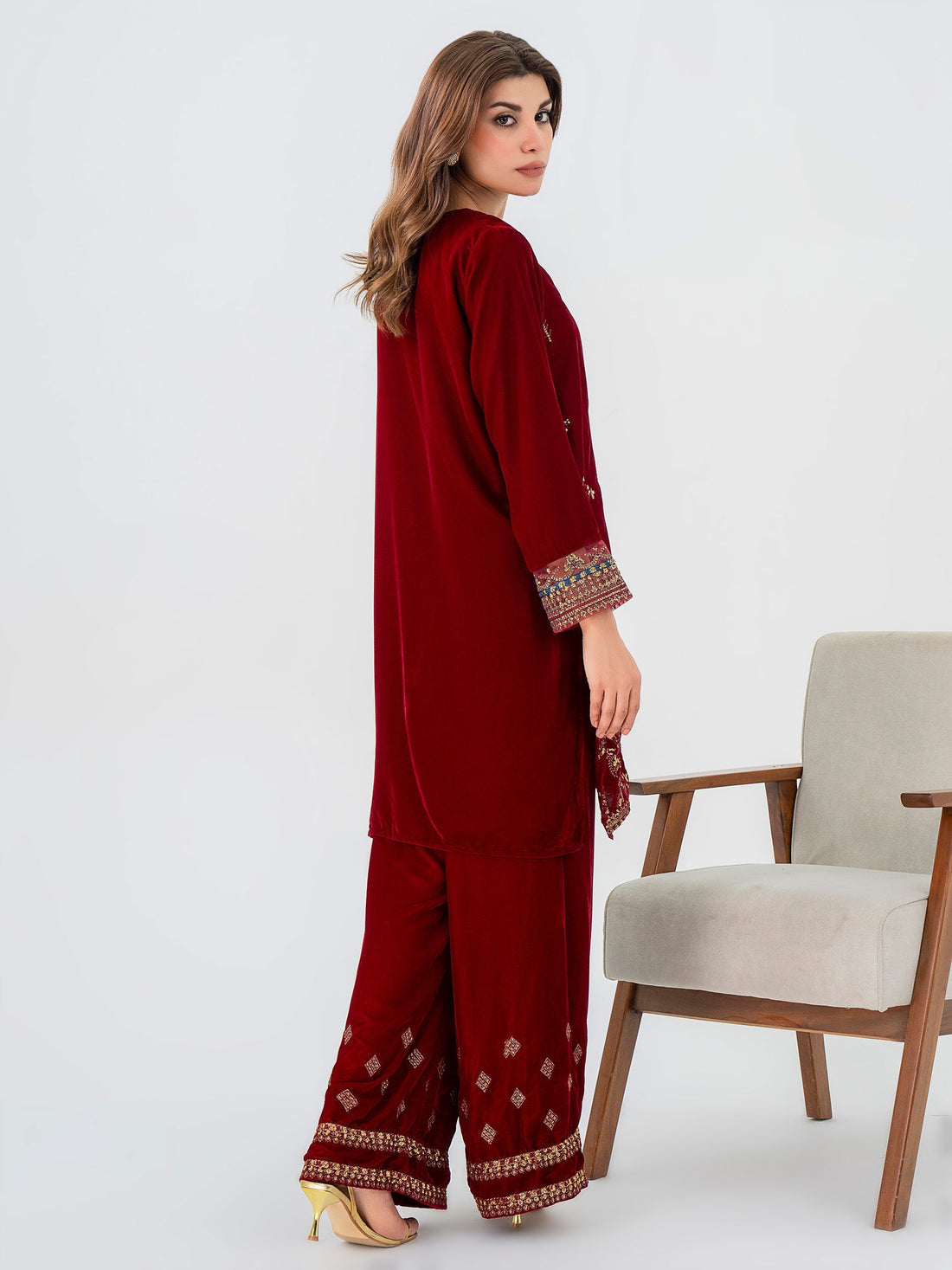 Lime Light | Velvet Pret | V-19 by Lime Light - Designer Dress - Type: L - Available at Libayah - 100% Original