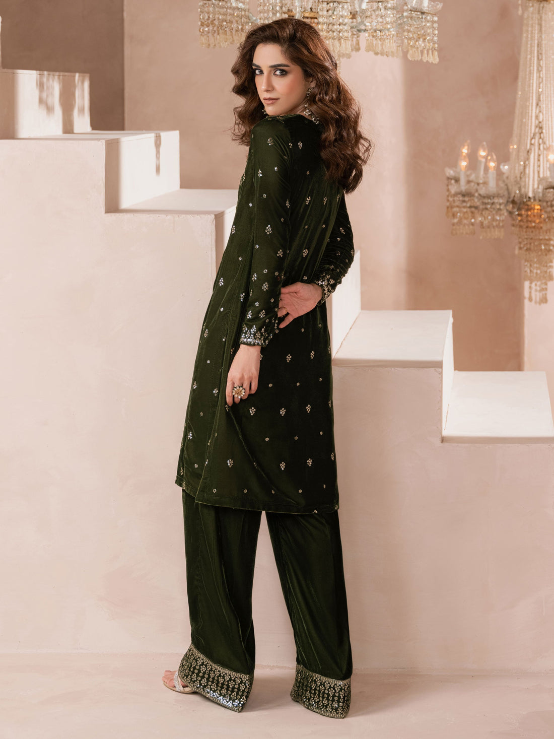Lime Light | Velvet Pret | V-07 by Lime Light - Designer Dress - Type: Ladies Clothes - Available at Libayah - 100% Original
