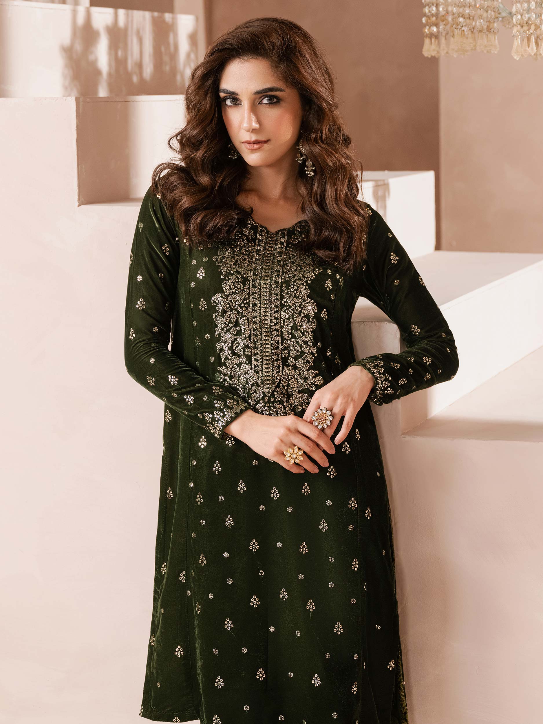 Lime Light | Velvet Pret | V-07 by Lime Light - Designer Dress - Type: Ladies Clothes - Available at Libayah - 100% Original