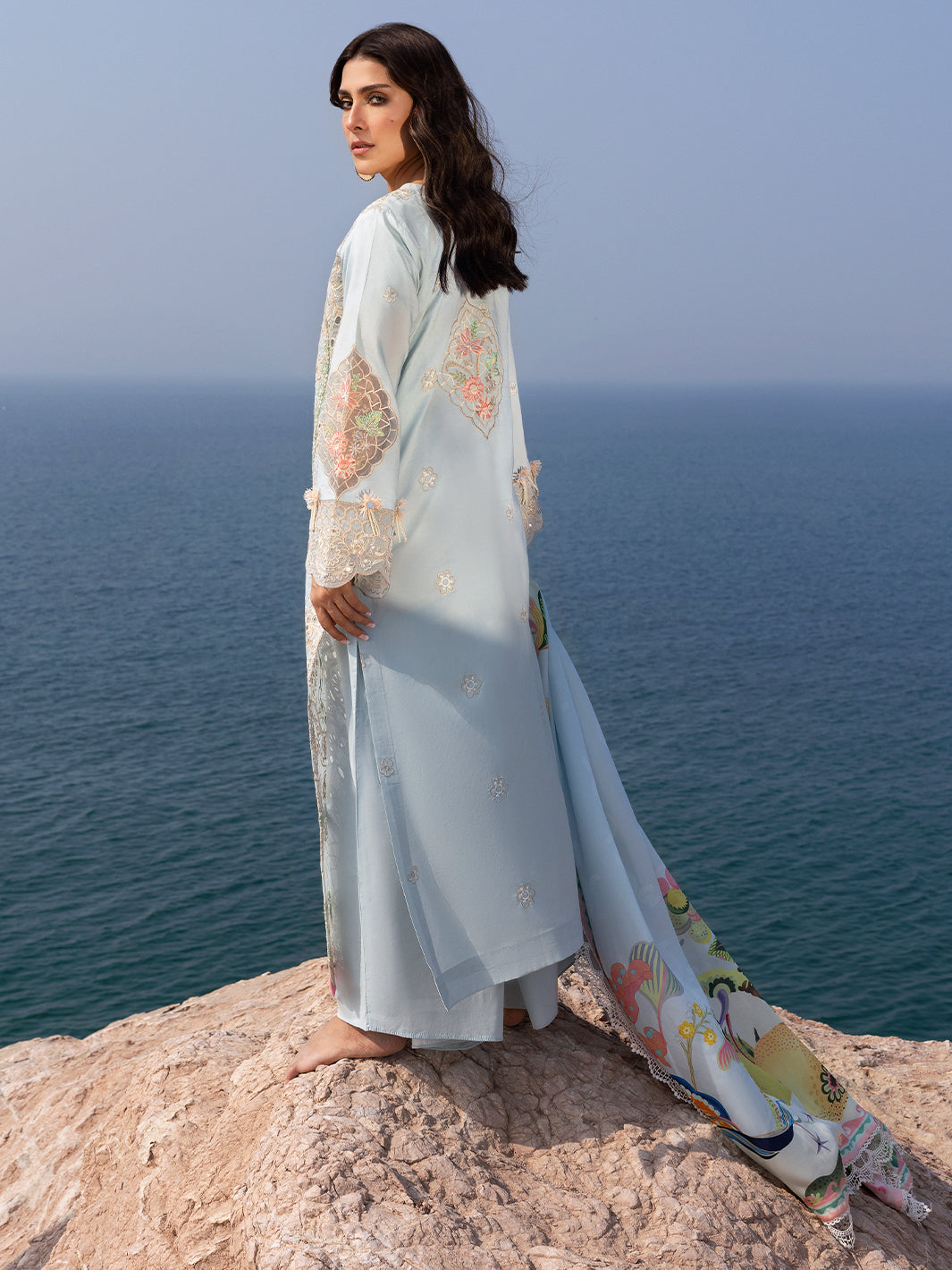 Mahnur | Sirena Luxury Lawn 25 | Luna by Mahnur - Designer Dress - Type: Ladies Clothes - Available at Libayah - 100% Original