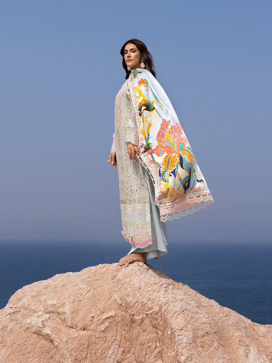 Mahnur | Sirena Luxury Lawn 25 | Luna by Mahnur - Designer Dress - Type: Ladies Clothes - Available at Libayah - 100% Original