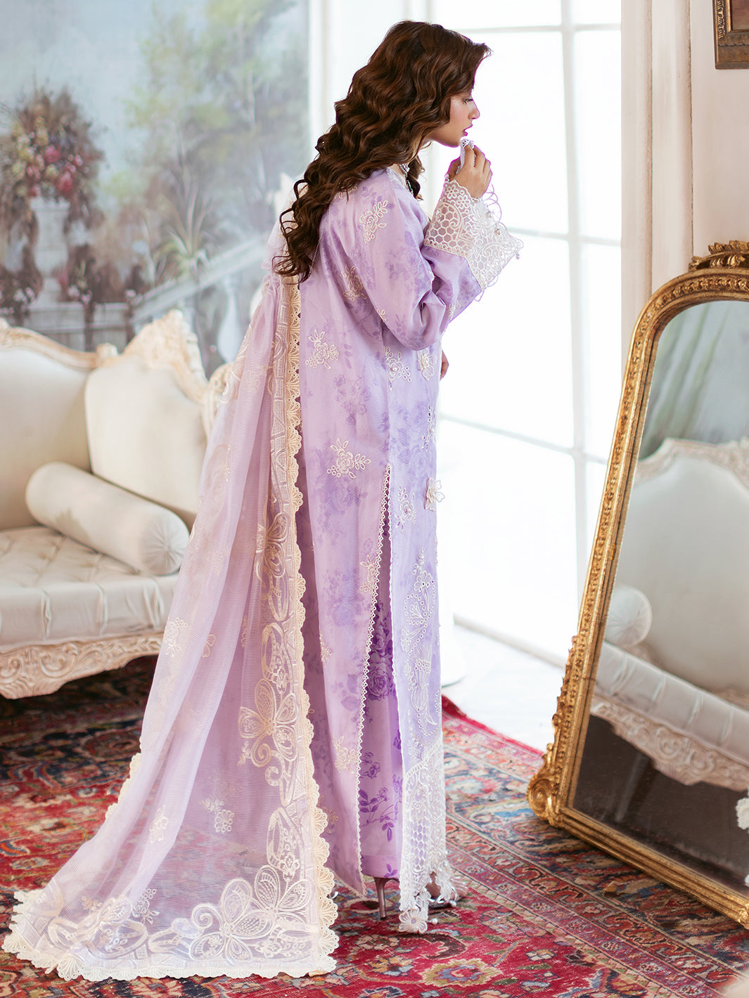 Mahnur | Sophie Luxury Lawn 25 | Lyrell by Mahnur - Designer Dress - Type: Ladies Clothes - Available at Libayah - 100% Original