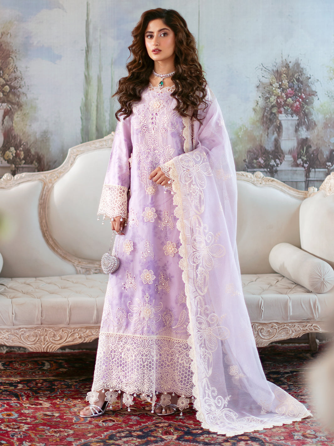 Mahnur | Sophie Luxury Lawn 25 | Lyrell by Mahnur - Designer Dress - Type: Ladies Clothes - Available at Libayah - 100% Original
