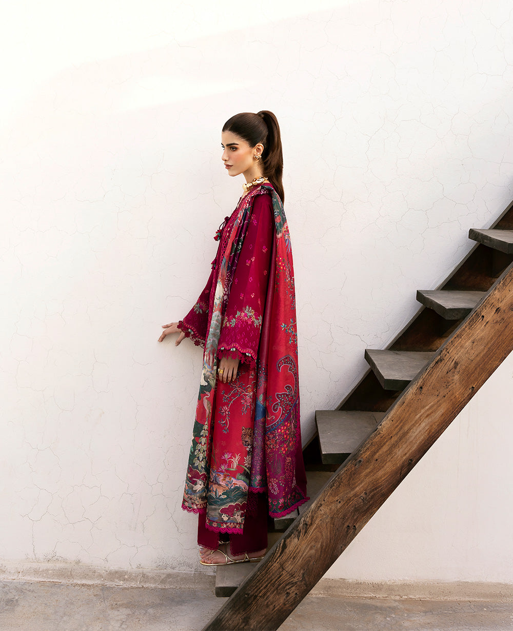 Republic Womenswear | Embroidered Pret | M-153 by Republic Womenswear - Designer Dress  - Type : Ladies Clothes - Available at Libayah - 100% Original 
