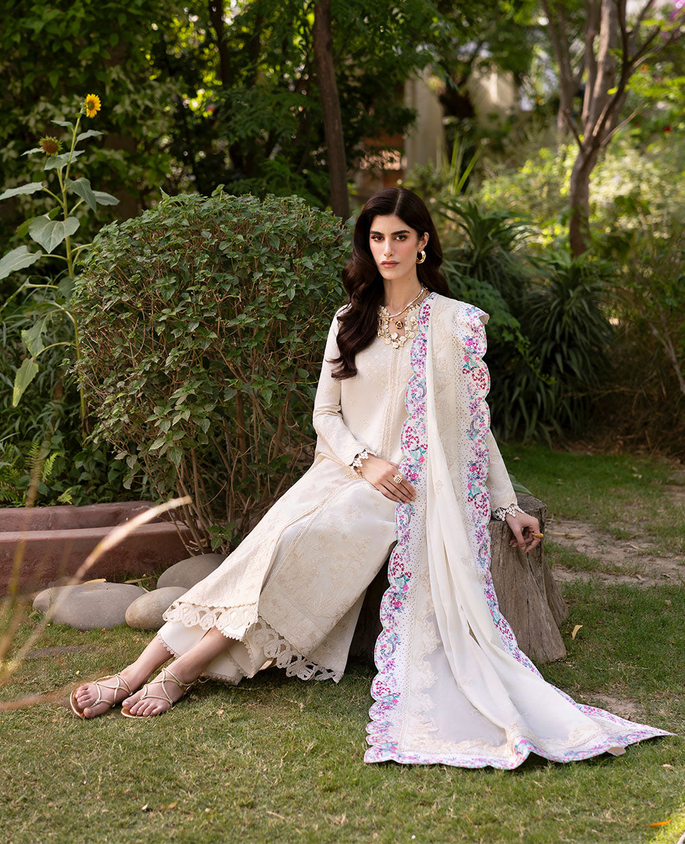 Republic Womenswear | Embroidered Pret | M-155 by Republic Womenswear - Designer Dress  - Type : Ladies Clothes - Available at Libayah - 100% Original 