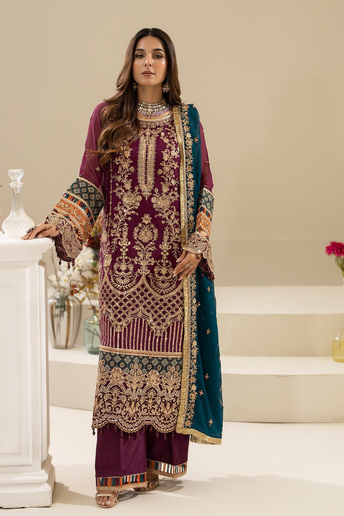 Imrozia Premium | Nisha Collection | M-84 ZEHAK by Imrozia Premium - Designer Dress - Type: Ladies Clothes - Available at Libayah - 100% Original