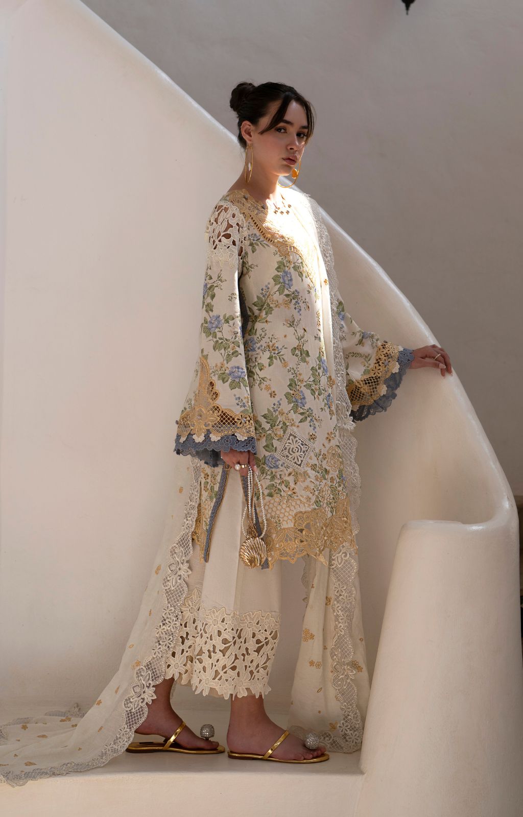 AJR Couture | Printakari Lawn 25 | Maze by AJR Couture - Designer Dress - Type: Ladies Clothes - Available at Libayah - 100% Original