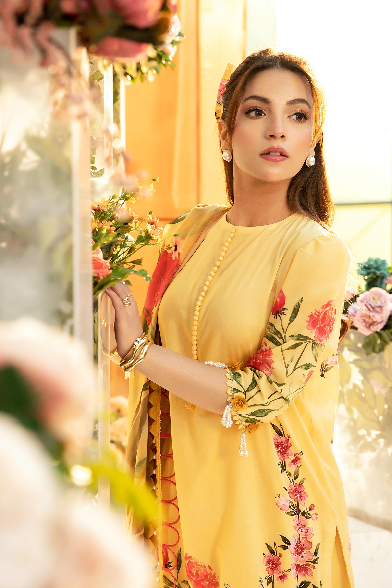 Maria B | M Basic Summer Lawn 25 | MB-CUS25-701A by Maria B - Designer Dress - Type: Ladies Clothes - Available at Libayah - 100% Original