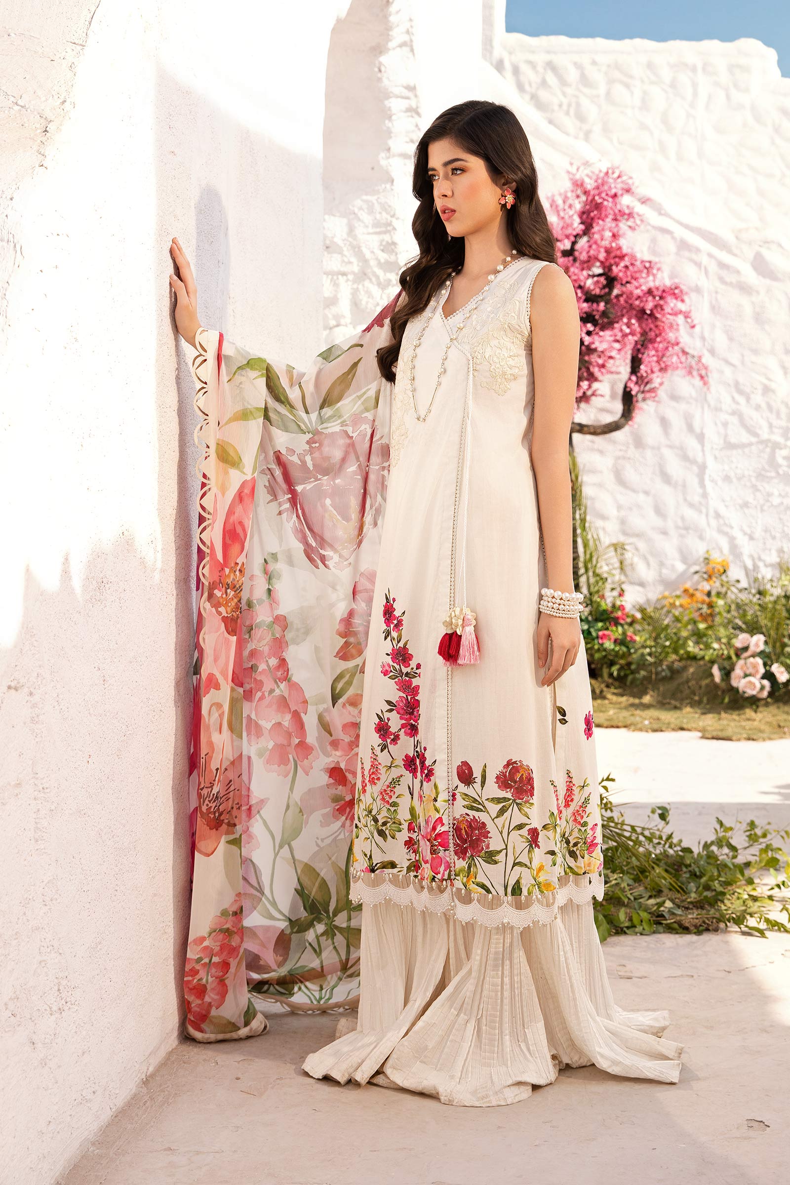 Maria B | M Basic Summer Lawn 25 | MB-CUS25-701B by Maria B - Designer Dress - Type: Ladies Clothes - Available at Libayah - 100% Original