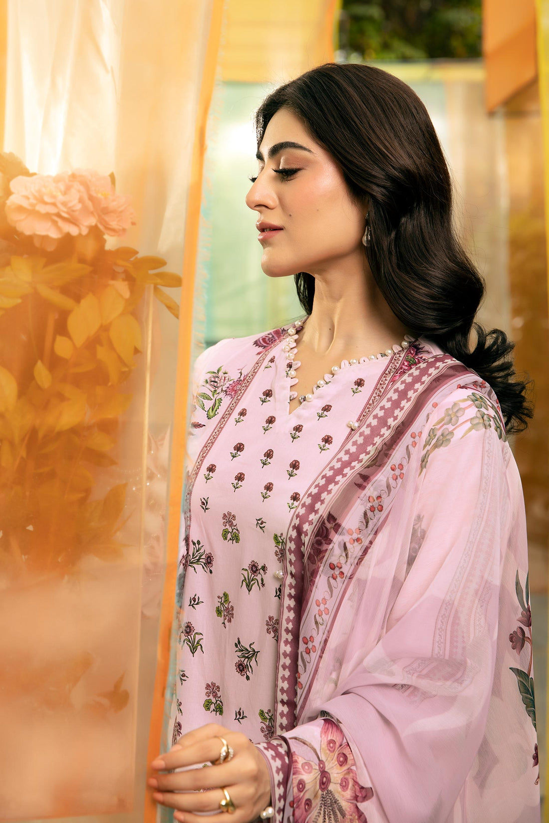 Maria B | M Basic Summer Lawn 25 | MB-CUS25-705B by Maria B - Designer Dress - Type: Ladies Clothes - Available at Libayah - 100% Original