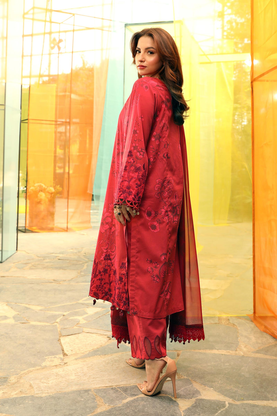 Maria B | M Basic Summer Lawn 25 | MB-CUS25-706A by Maria B - Designer Dress - Type: Ladies Clothes - Available at Libayah - 100% Original