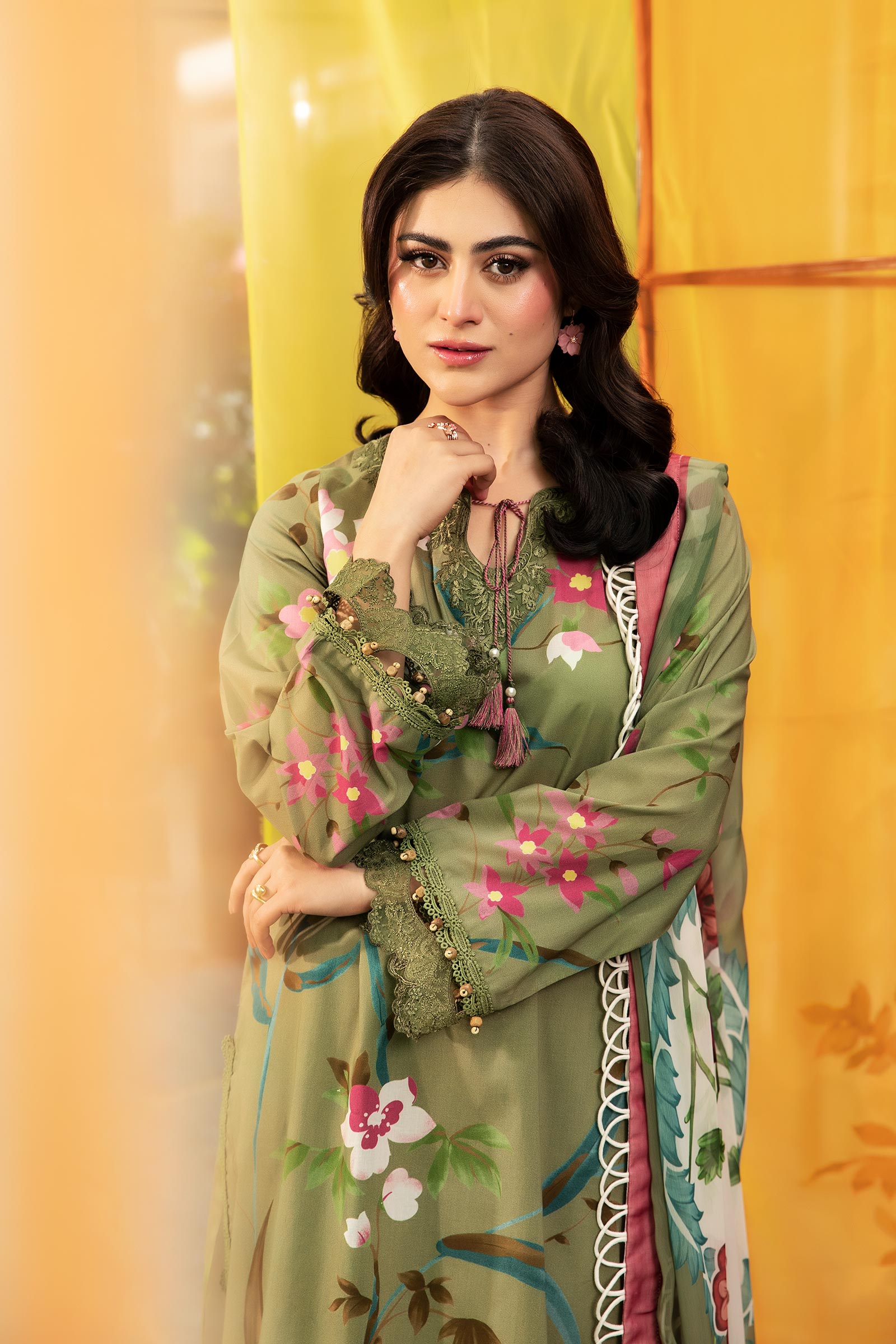 Maria B | M Basic Summer Lawn 25 | MB-CUS25-707A by Maria B - Designer Dress - Type: Ladies Clothes - Available at Libayah - 100% Original
