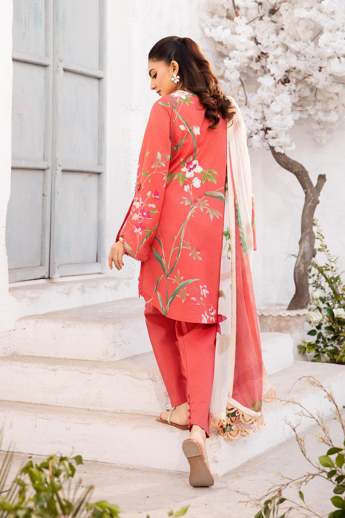 Maria B | M Basic Summer Lawn 25 | MB-CUS25-707B by Maria B - Designer Dress - Type: Ladies Clothes - Available at Libayah - 100% Original