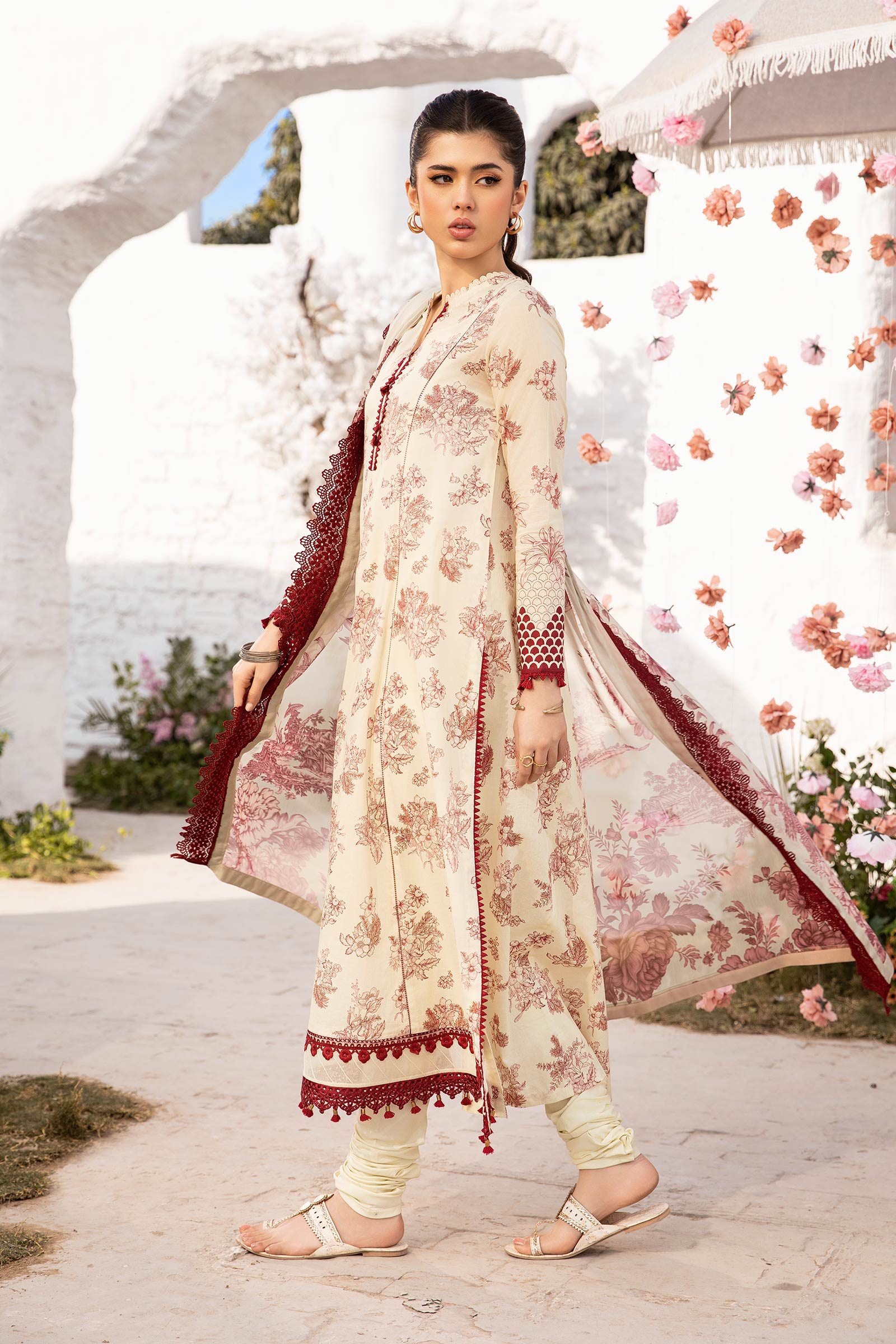 Maria B | M Basic Summer Lawn 25 | MB-CUS25-709A by Maria B - Designer Dress - Type: Ladies Clothes - Available at Libayah - 100% Original