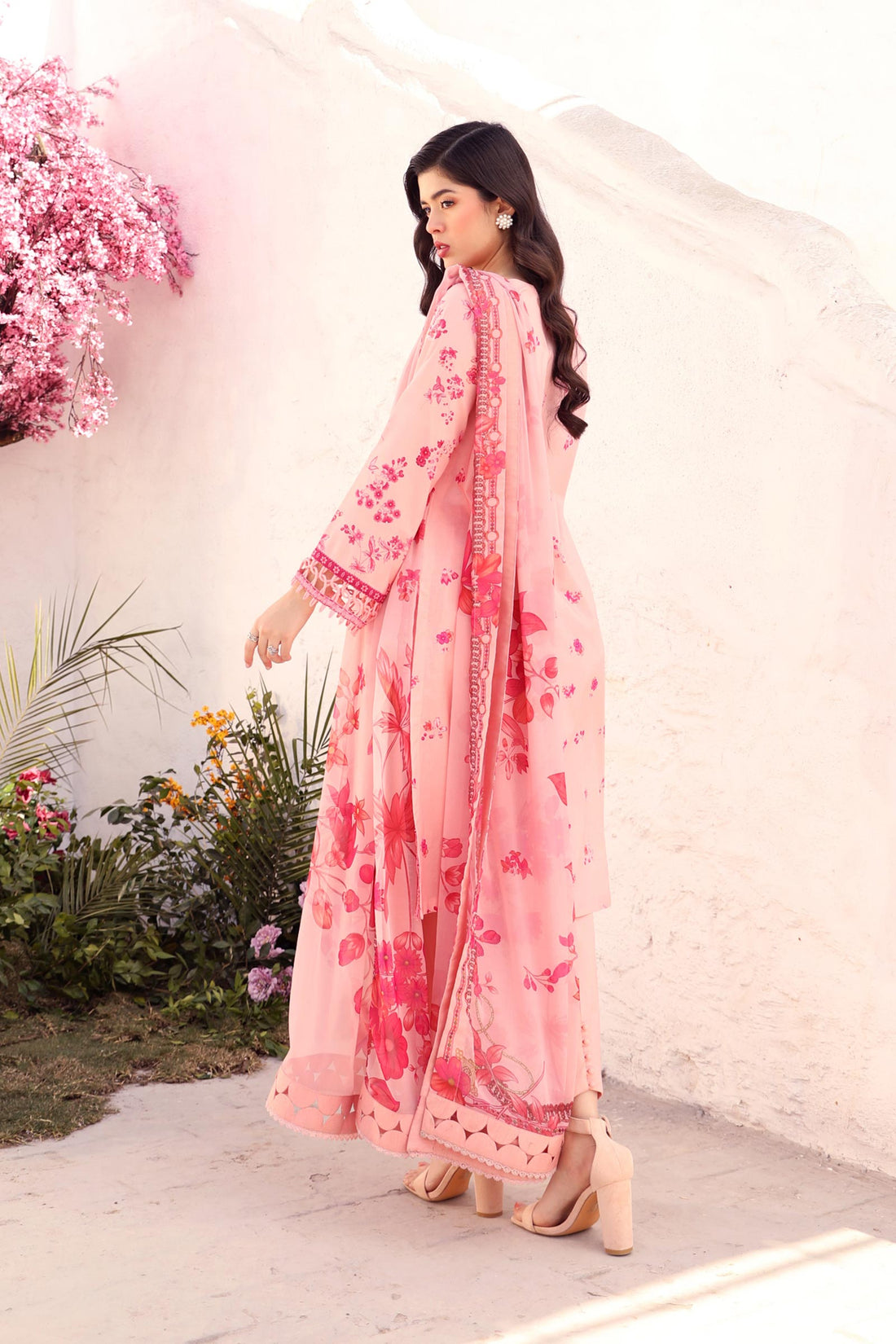 Maria B | M Basic Summer Lawn 25 | MB-CUS25-709A by Maria B - Designer Dress - Type: Ladies Clothes - Available at Libayah - 100% Original