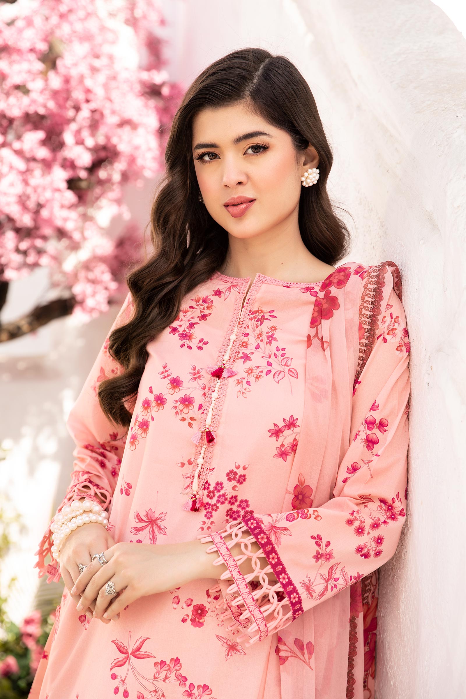 Maria B | M Basic Summer Lawn 25 | MB-CUS25-709A by Maria B - Designer Dress - Type: Ladies Clothes - Available at Libayah - 100% Original
