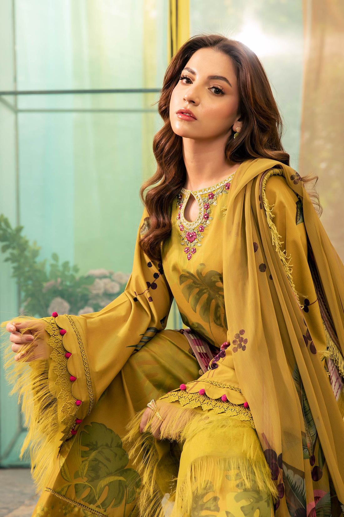 Maria B | M Basic Summer Lawn 25 | MB-CUS25-710A by Maria B - Designer Dress - Type: Ladies Clothes - Available at Libayah - 100% Original