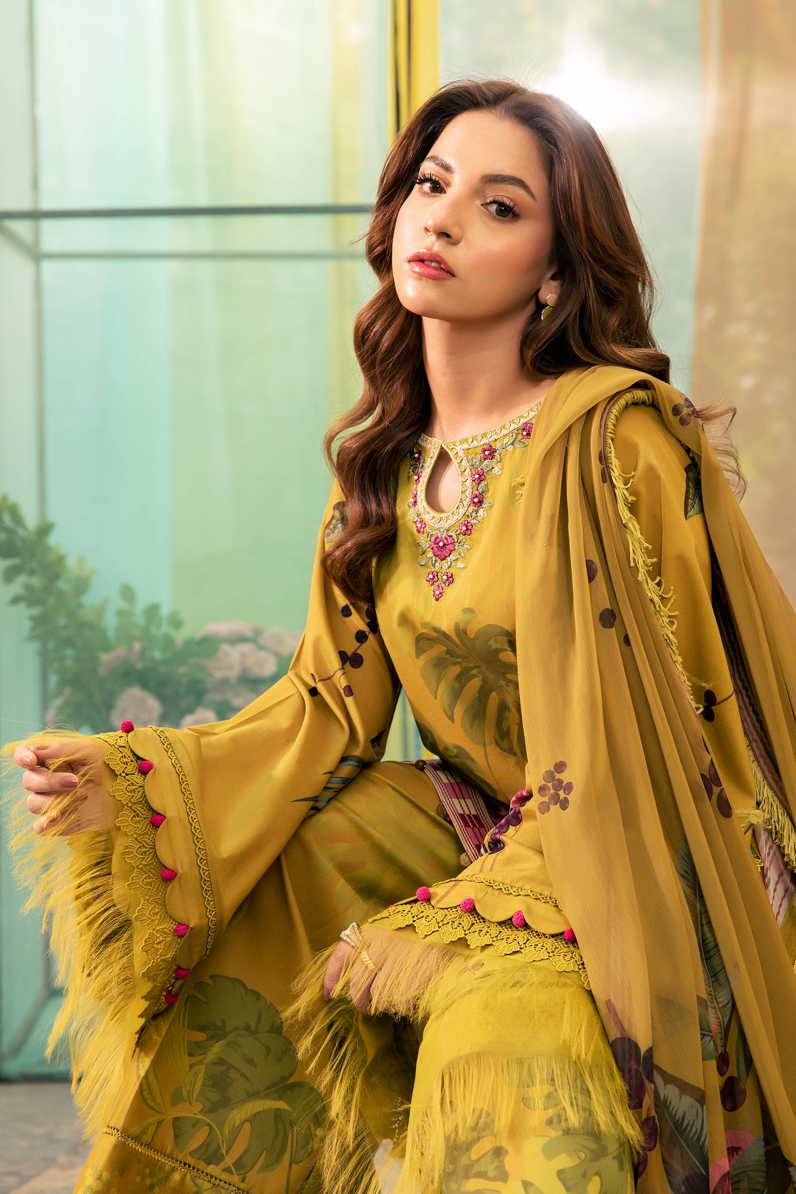 Maria B | M Basic Summer Lawn 25 | MB-CUS25-710A by Maria B - Designer Dress - Type: Ladies Clothes - Available at Libayah - 100% Original