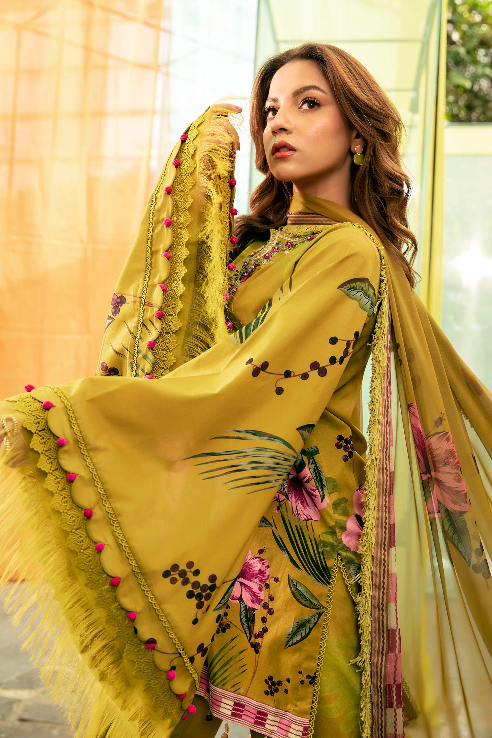 Maria B | M Basic Summer Lawn 25 | MB-CUS25-710A by Maria B - Designer Dress - Type: Ladies Clothes - Available at Libayah - 100% Original