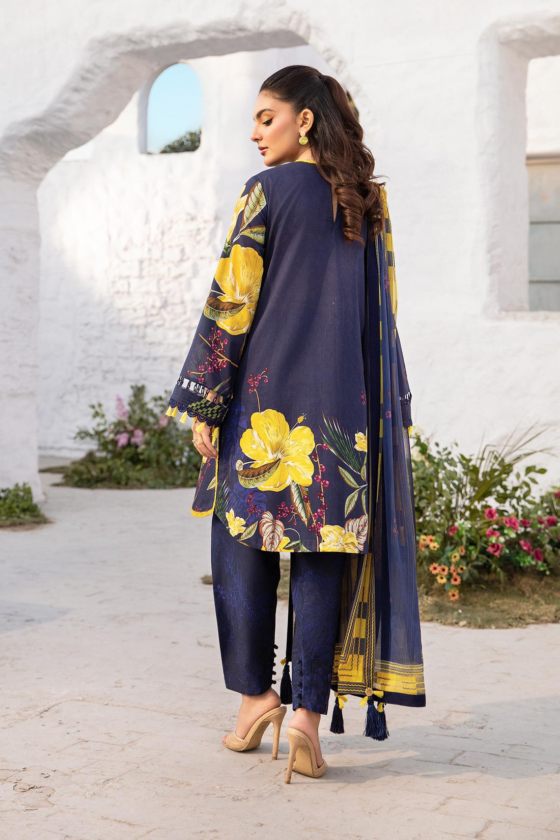 Maria B | M Basic Summer Lawn 25 | MB-CUS25-710B by Maria B - Designer Dress - Type: Ladies Clothes - Available at Libayah - 100% Original