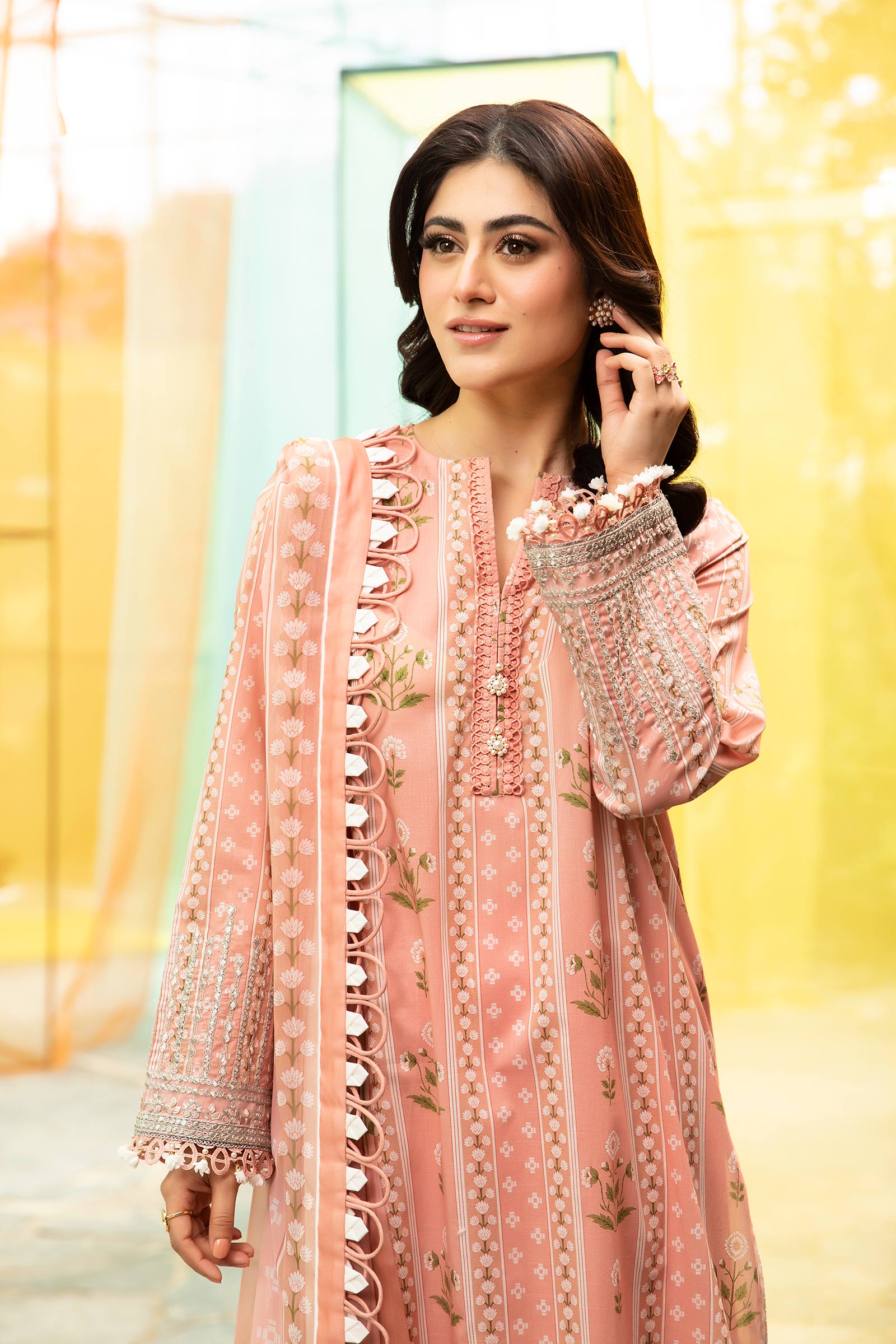 Maria B | M Basic Summer Lawn 25 | MB-CUS25-711B by Maria B - Designer Dress - Type: Ladies Clothes - Available at Libayah - 100% Original