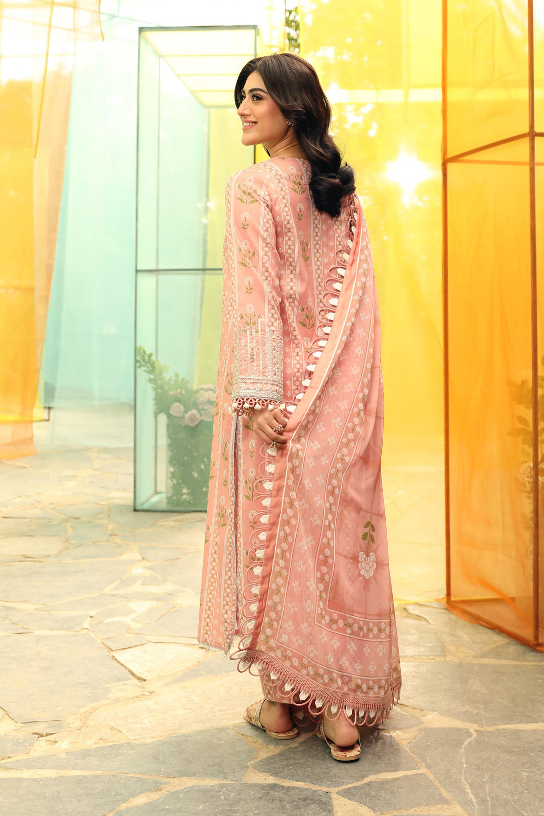 Maria B | M Basic Summer Lawn 25 | MB-CUS25-711B by Maria B - Designer Dress - Type: Ladies Clothes - Available at Libayah - 100% Original