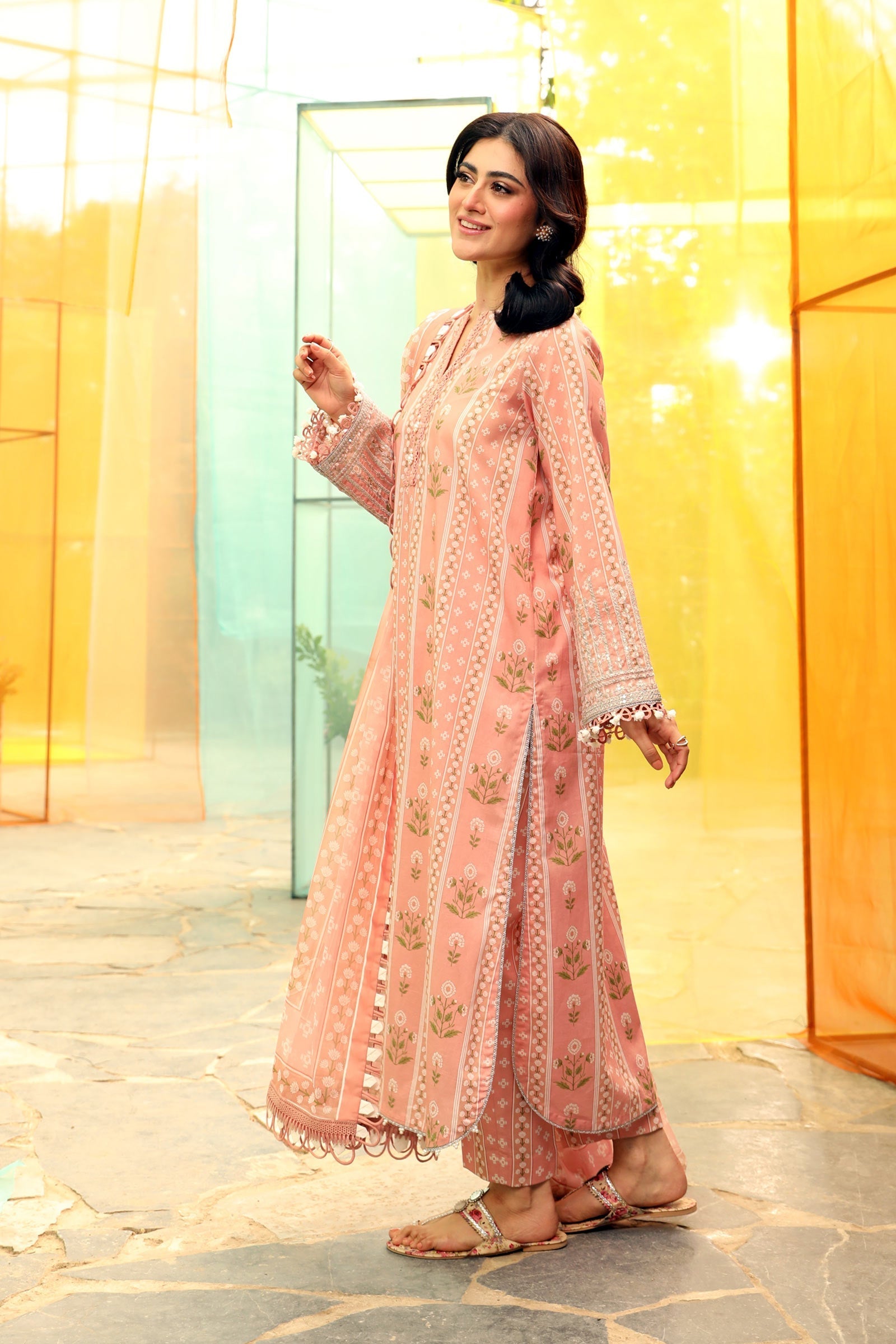 Maria B | M Basic Summer Lawn 25 | MB-CUS25-711B by Maria B - Designer Dress - Type: Ladies Clothes - Available at Libayah - 100% Original