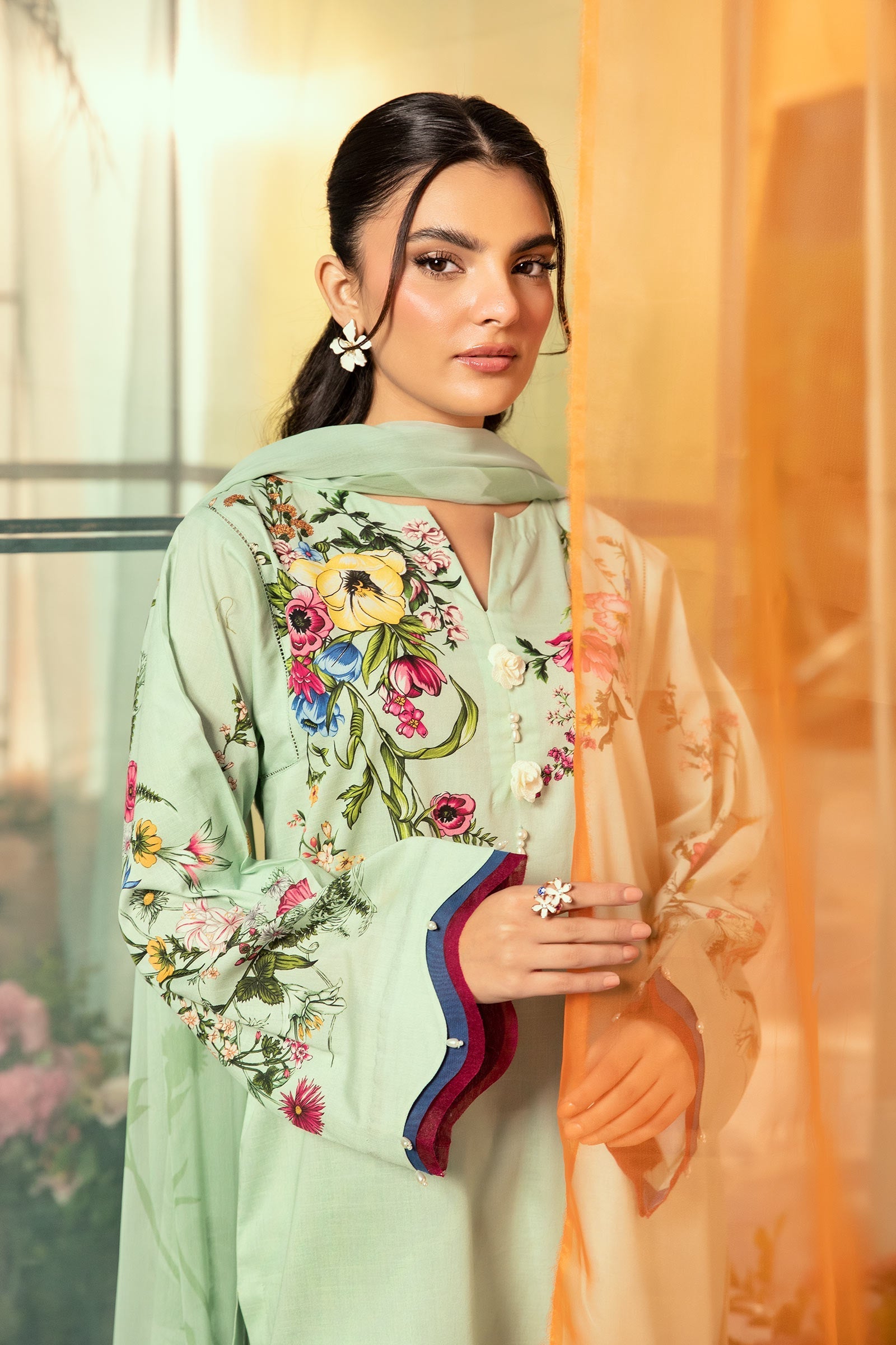 Maria B | M Basic Summer Lawn 25 | MB-CUS25-712B by Maria B - Designer Dress - Type: Ladies Clothes - Available at Libayah - 100% Original