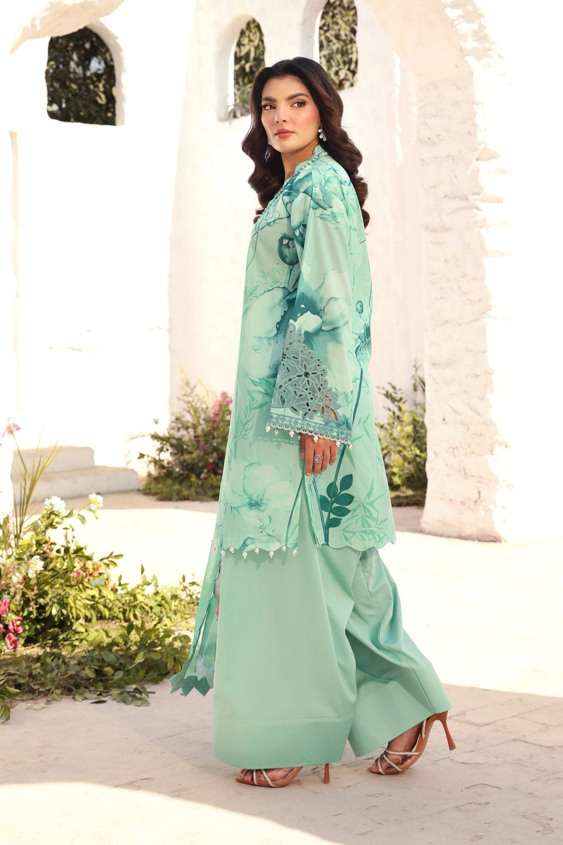 Maria B | M Basic Summer Lawn 25 | MB-CUS25-713A by Maria B - Designer Dress - Type: Ladies Clothes - Available at Libayah - 100% Original