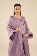 Maria B | Basics RTW | 3 Pc Embroidered Two Tone Silk Suit | MB-FS25-17 by Maria B - Designer Dress - Type: Ladies Clothes - Available at Libayah - 100% Original