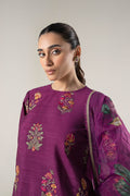 Maria B | Basics RTW | 3 Pc Embroidered Raw Silk Suit | MB-WF24-47 by Maria B - Designer Dress - Type: Ladies Clothes - Available at Libayah - 100% Original