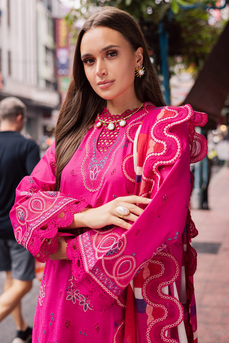 Marjjan | Carnation Lawn | MBL-17 B (HOT PINK) by Marjjan - Designer Dress - Type: Ladies Clothes - Available at Libayah - 100% Original