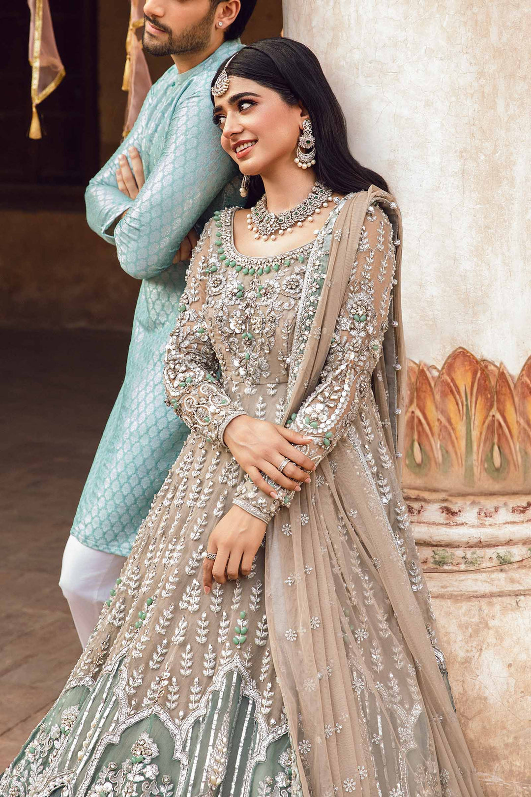 Maria B | Bridal Couture | Mehrinoz by Maria B - Designer Dress - Type: Ladies Clothes - Available at Libayah - 100% Original