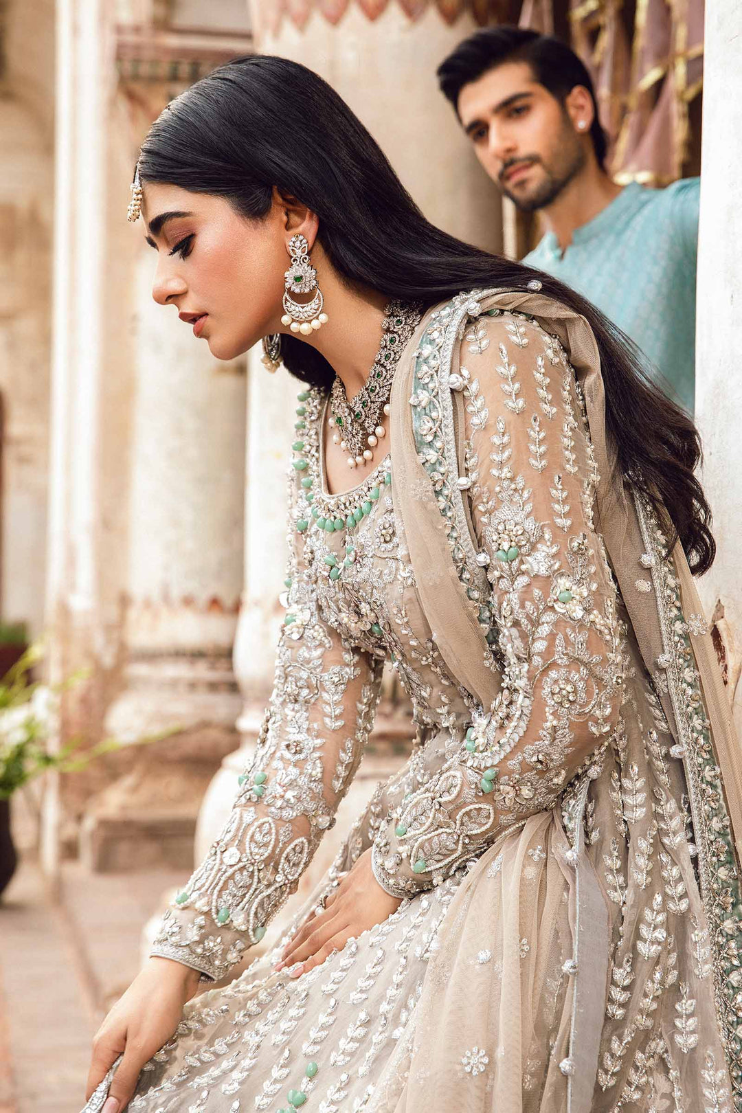 Maria B | Bridal Couture | Mehrinoz by Maria B - Designer Dress - Type: Ladies Clothes - Available at Libayah - 100% Original