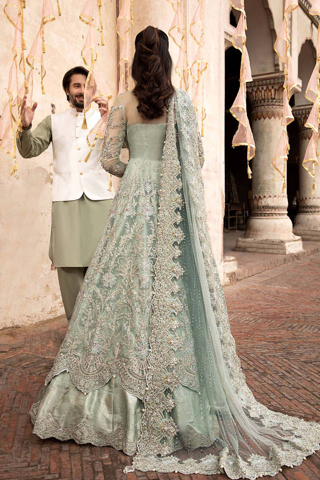 Maria B | Bridal Couture | Sevara by Maria B - Designer Dress - Type: Ladies Clothes - Available at Libayah - 100% Original