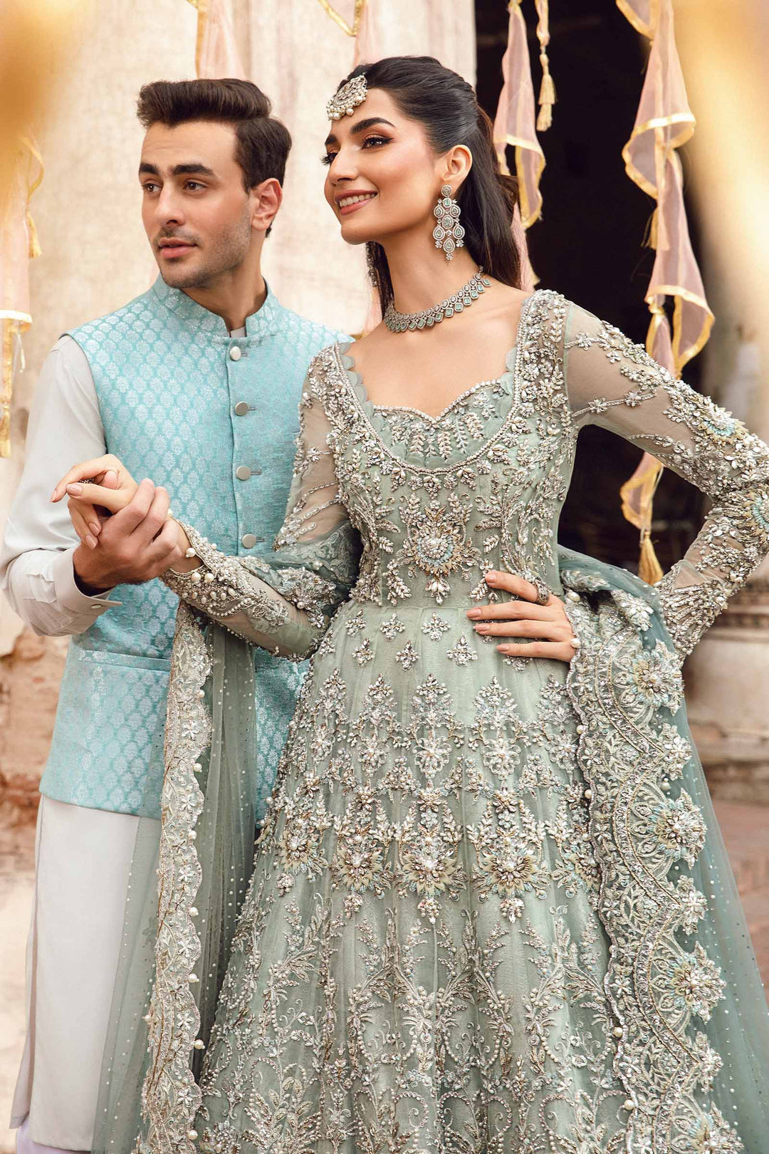 Maria B | Bridal Couture | Sevara by Maria B - Designer Dress - Type: Ladies Clothes - Available at Libayah - 100% Original