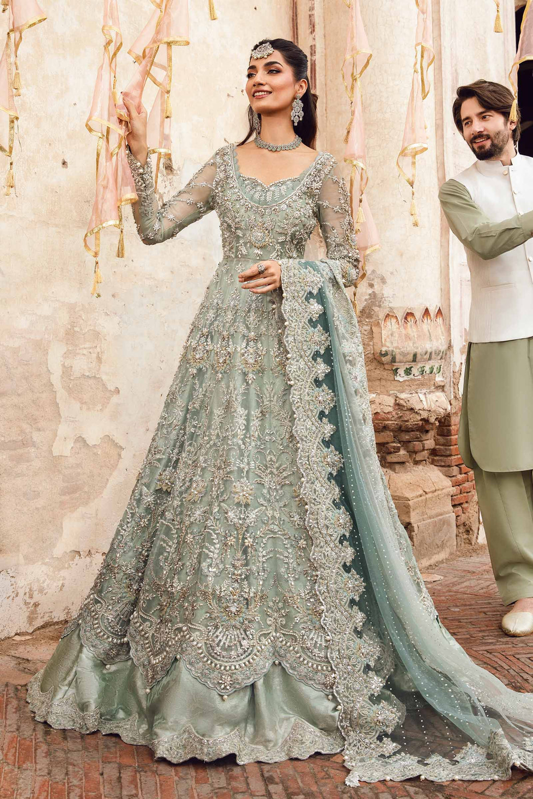 Maria B | Bridal Couture | Sevara by Maria B - Designer Dress - Type: Ladies Clothes - Available at Libayah - 100% Original