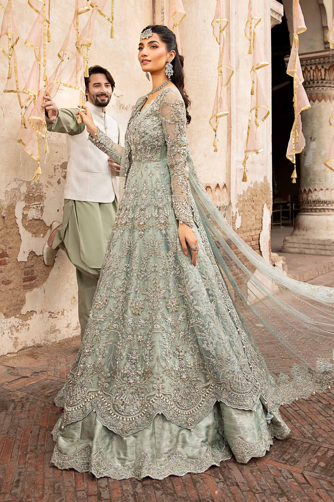 Maria B | Bridal Couture | Sevara by Maria B - Designer Dress - Type: Ladies Clothes - Available at Libayah - 100% Original
