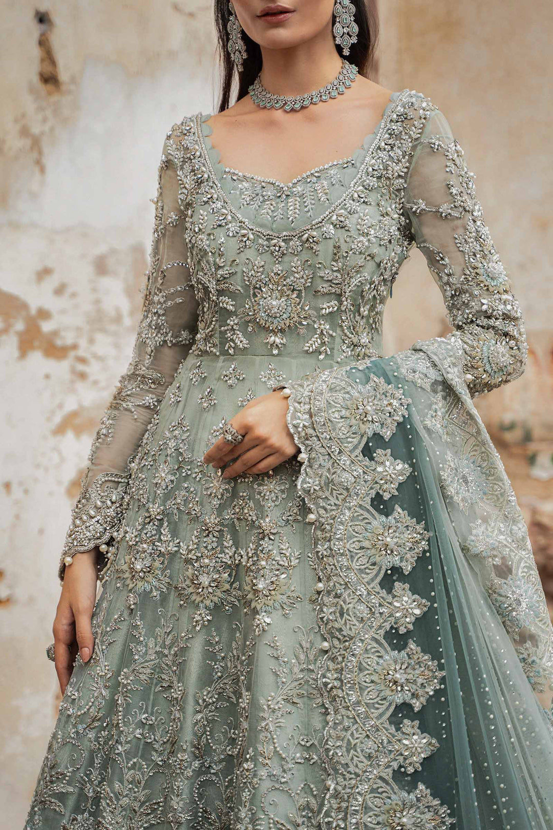 Maria B | Bridal Couture | Sevara by Maria B - Designer Dress - Type: Ladies Clothes - Available at Libayah - 100% Original
