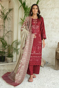 Marjjan | Aangan Embroidered Viscose |  MDS-69 (MEHROON) by Marjjan - Designer Dress - Type: Ladies Clothes - Available at Libayah - 100% Original